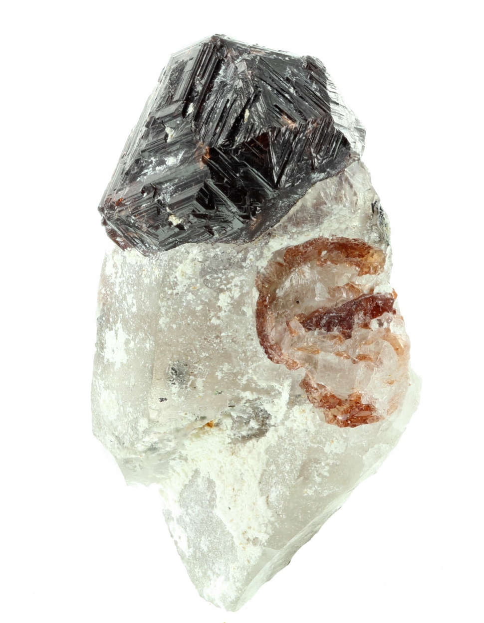 Spessartine On Quartz