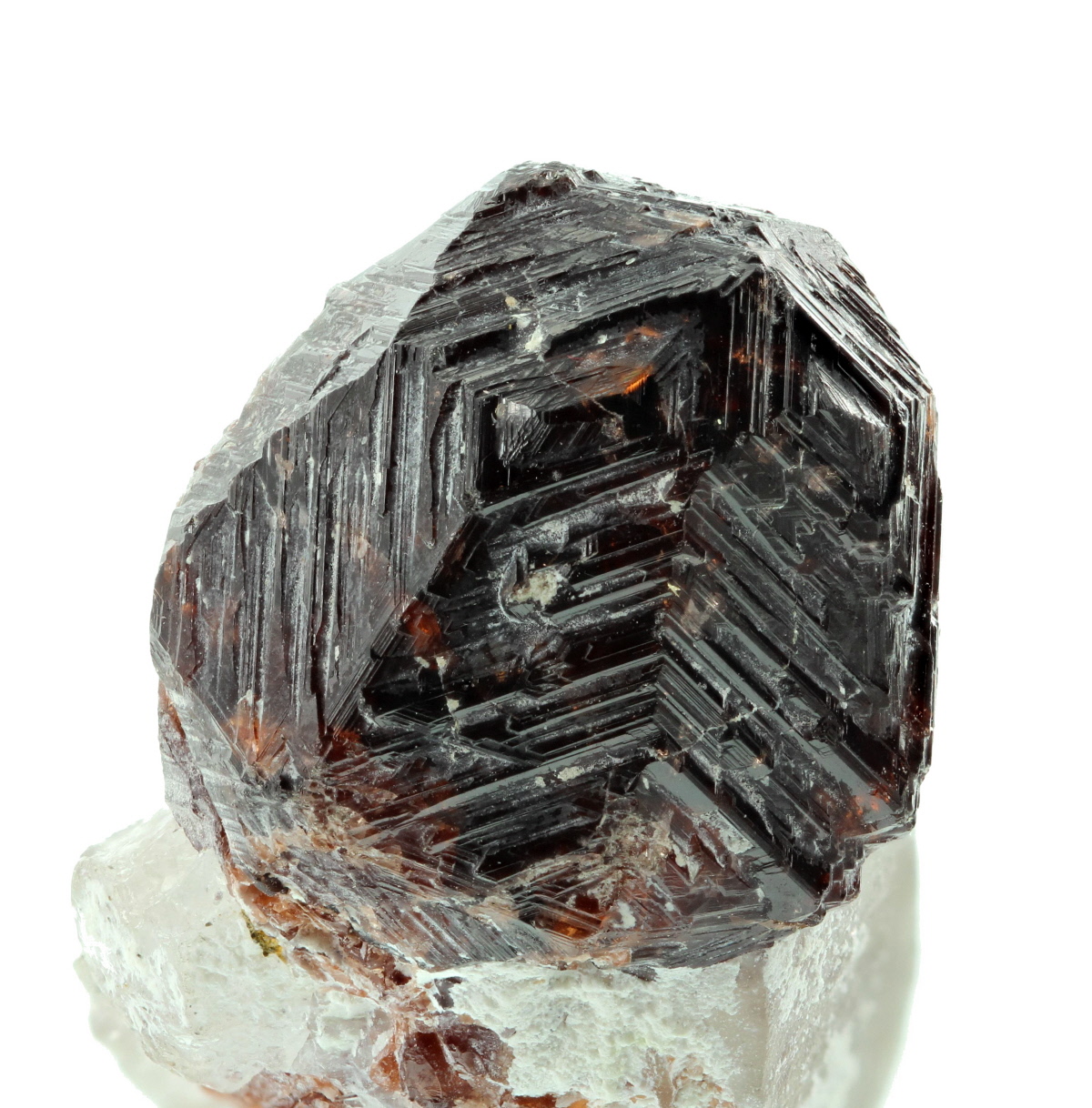 Spessartine On Quartz