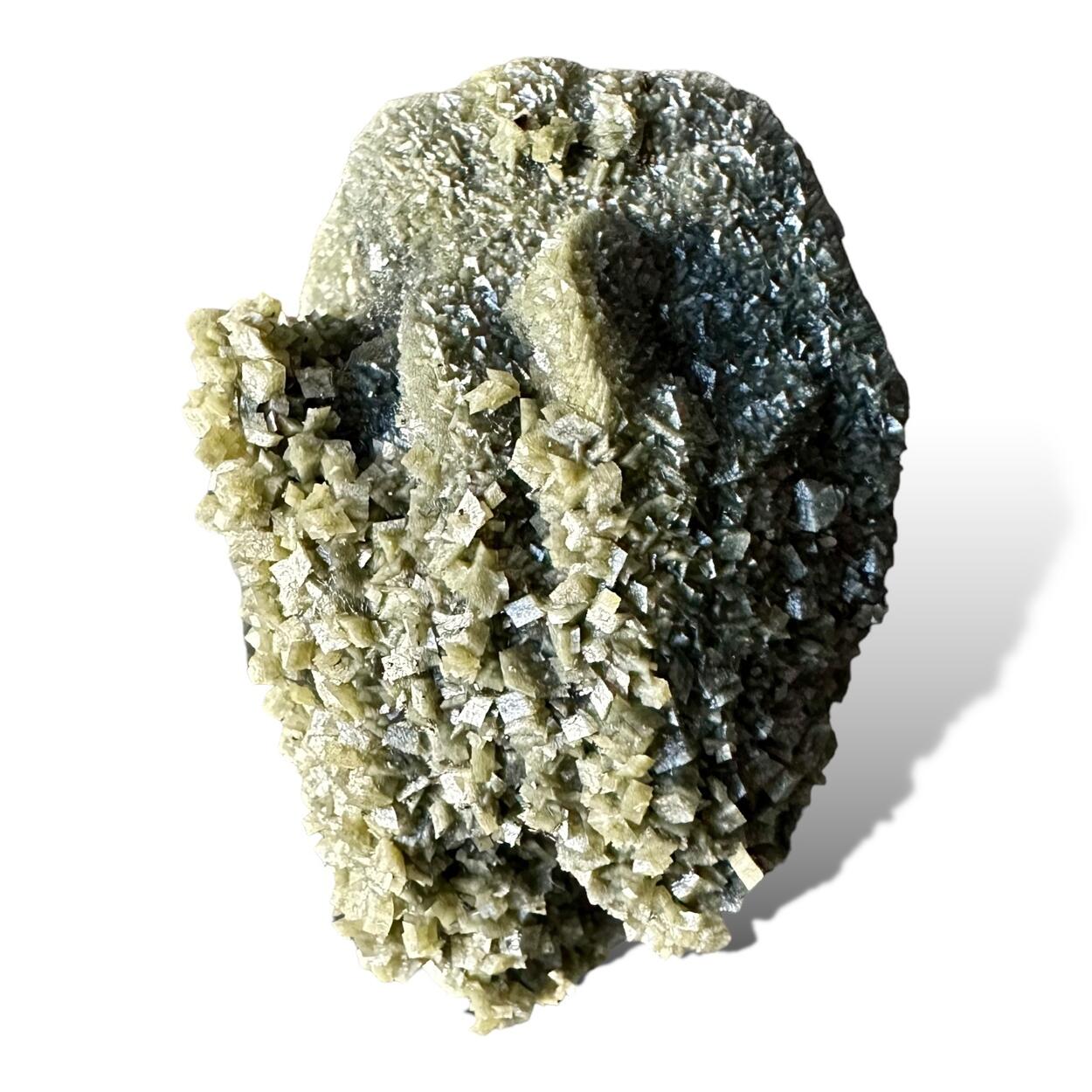Siderite Psm Calcite With Boulangerite Inclusions