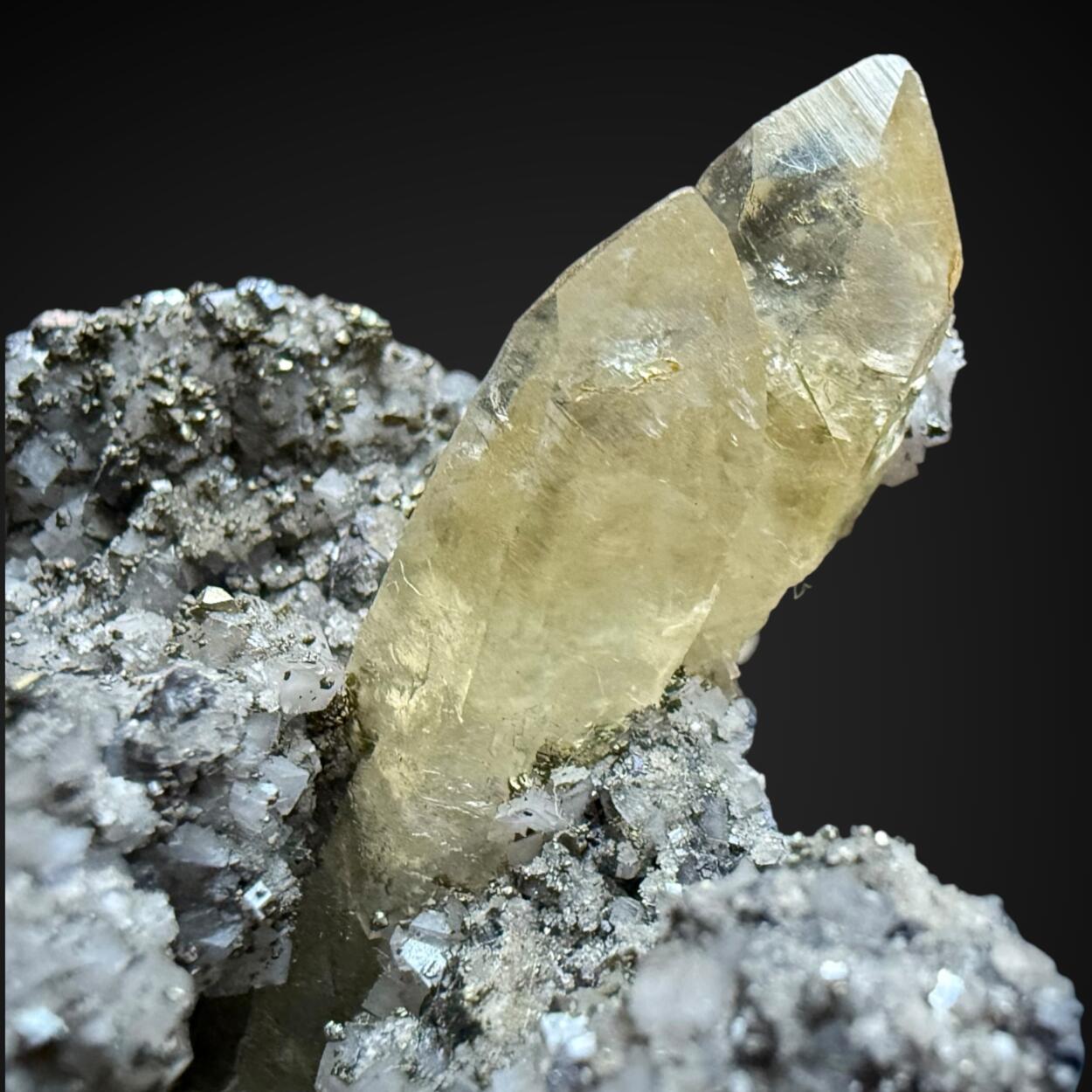 Calcite With Galena & Chalcopyrite