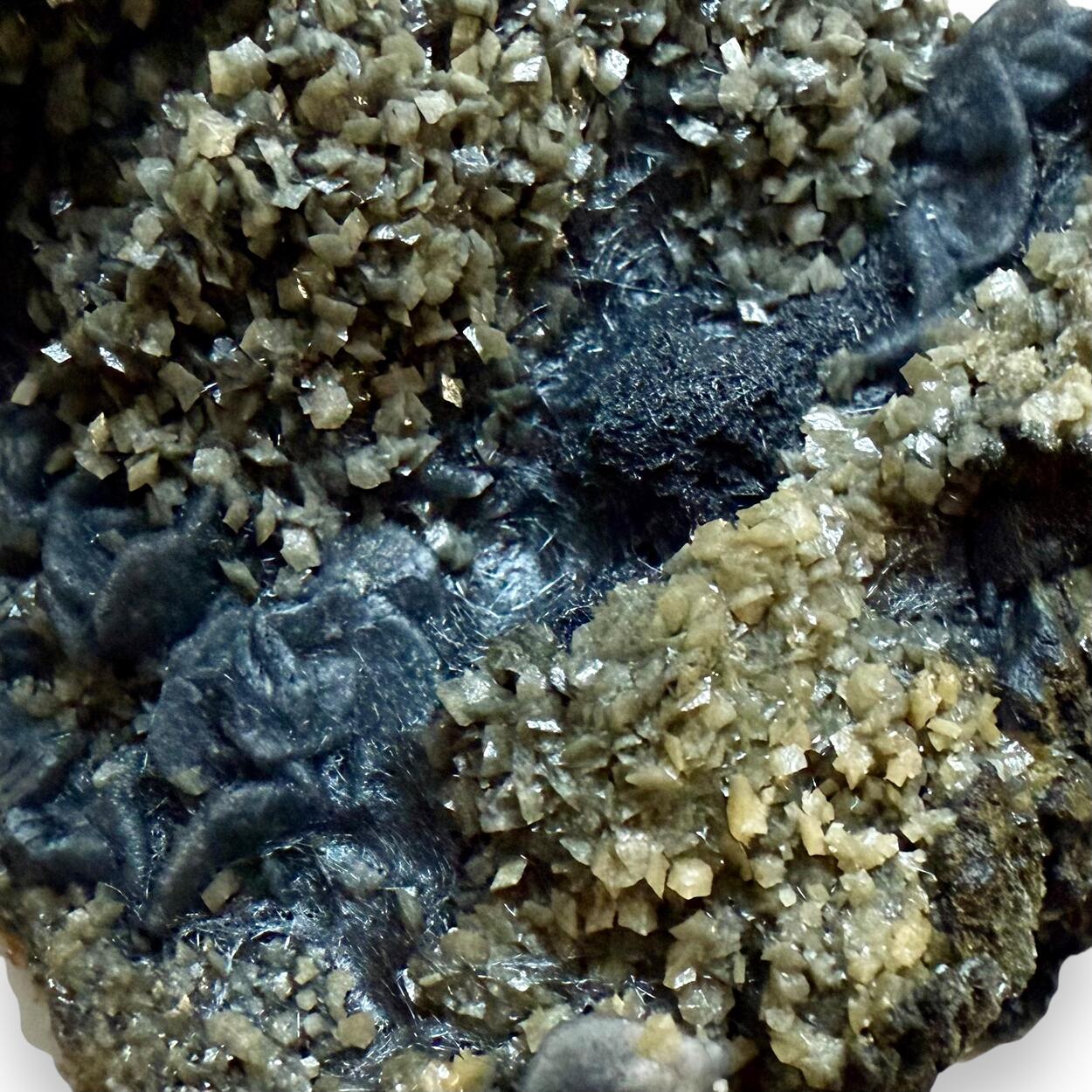 Calcite With Boulangerite Inclusions & Siderite