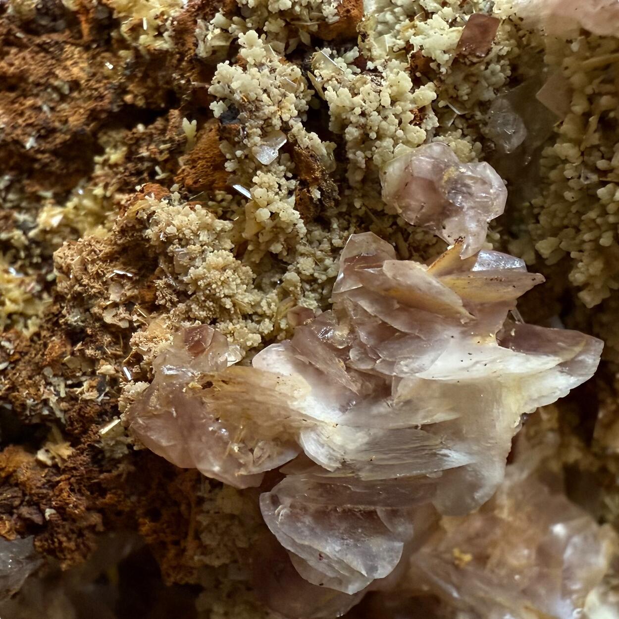 Mimetite Wulfenite & Calcite