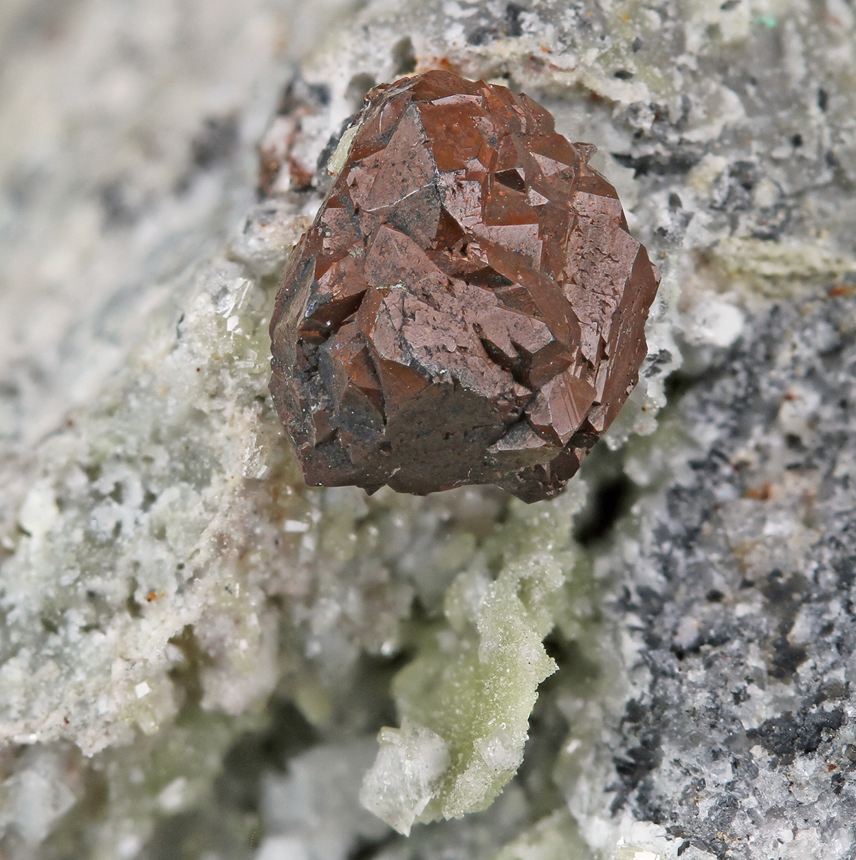 Copper Mimetite & Calcite