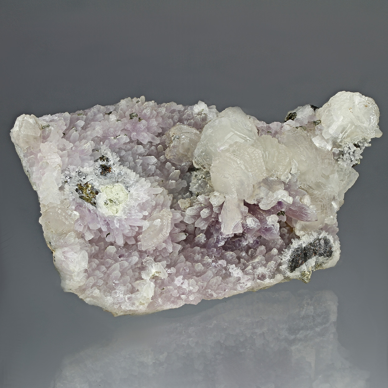 Calcite & Amethyst