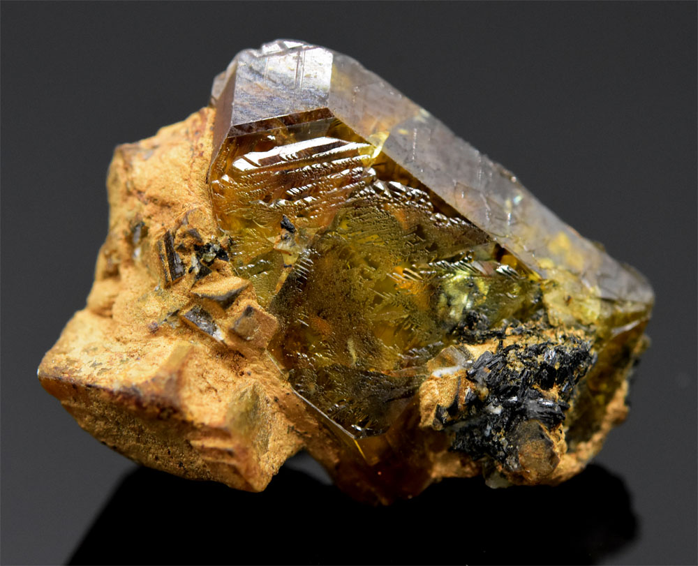 Titanite With Calcite & Aegirine