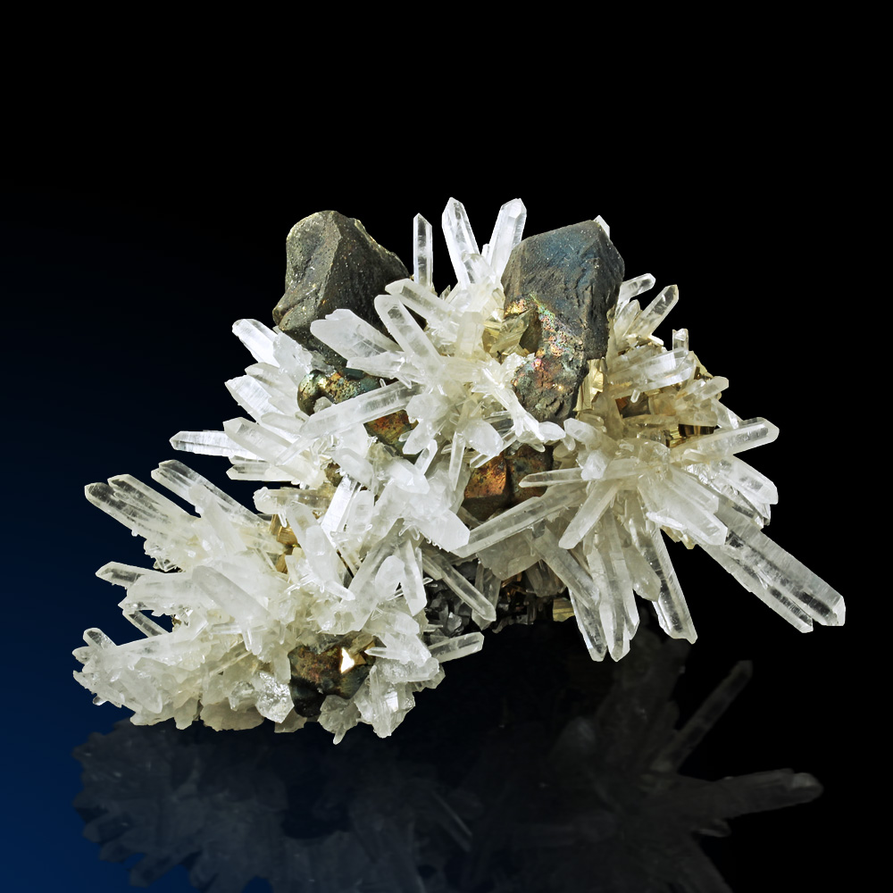 Quartz Chalcopyrite & Pyrite