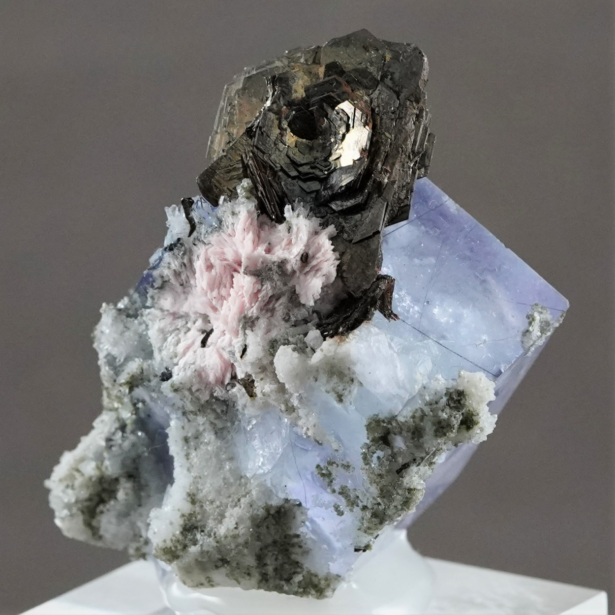 Fluorite Pyrrhotite Rhodochrosite & Quartz