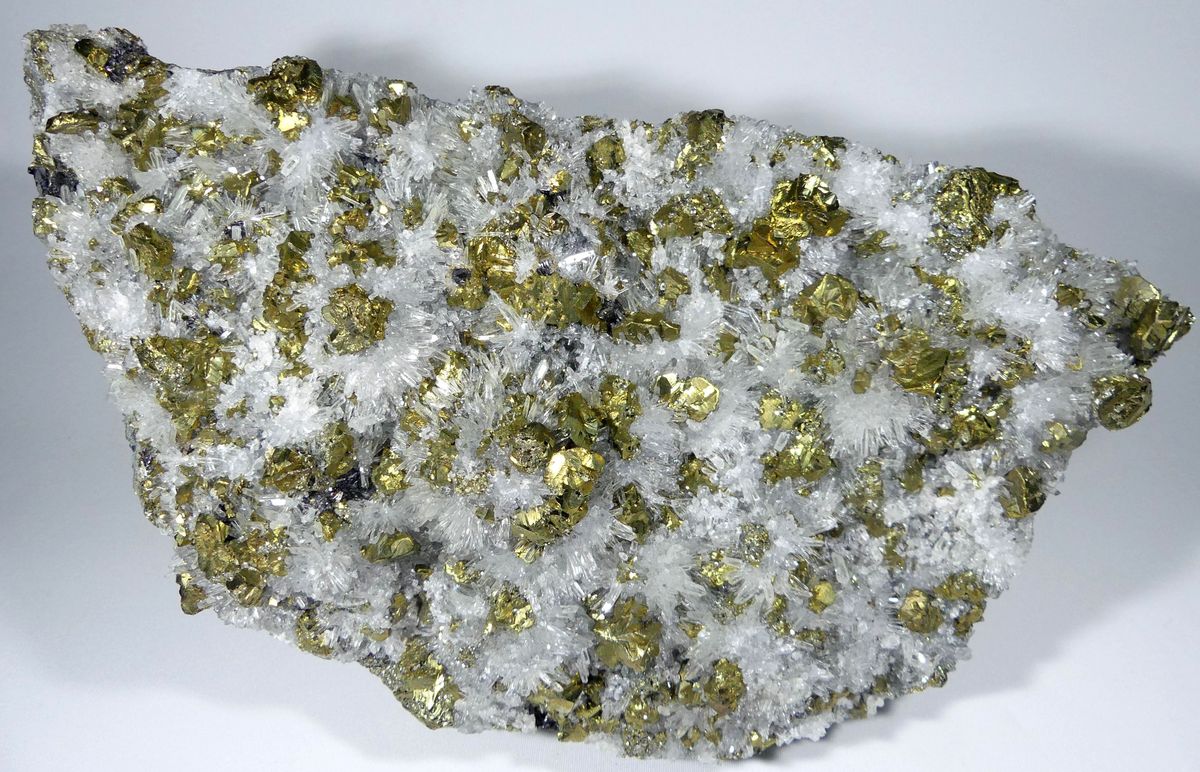Chalcopyrite & Rock Crystal