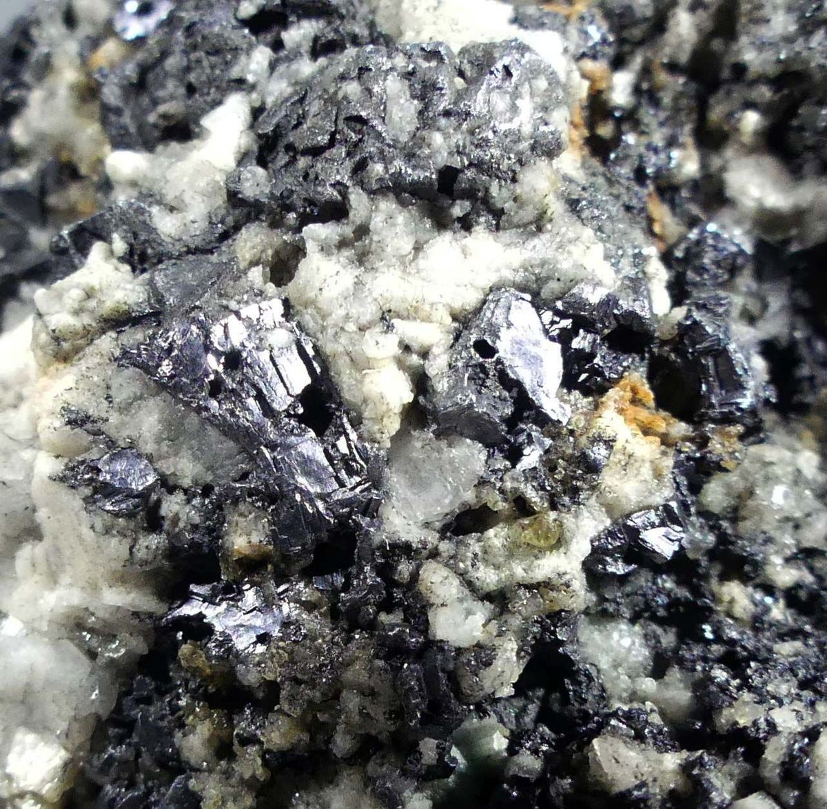 Native Silver Psm Dyscrasite With Acanthite On Galena