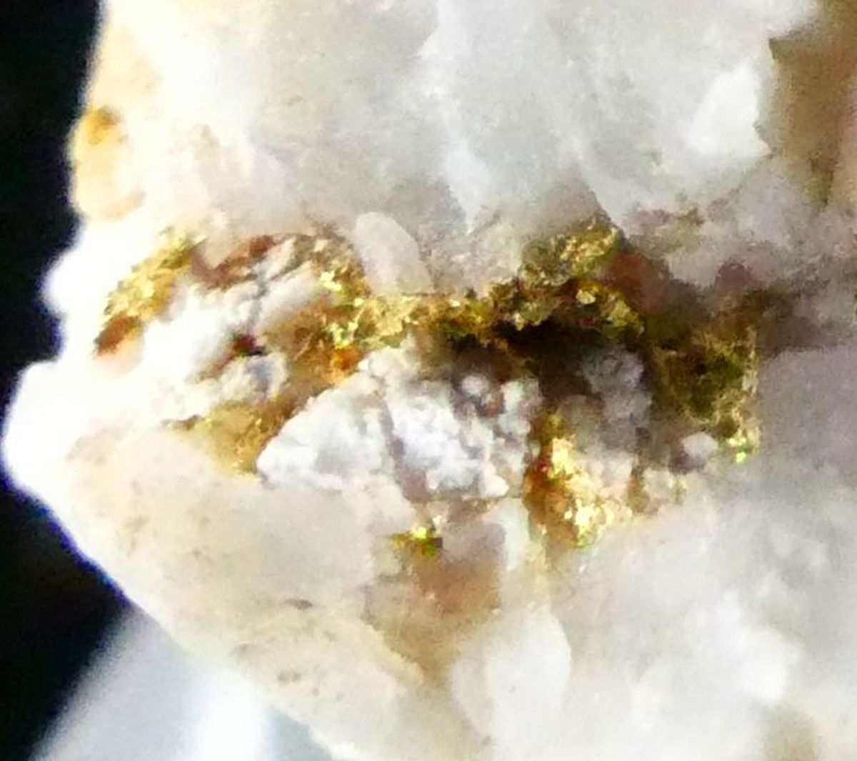 Native Gold On Quartz