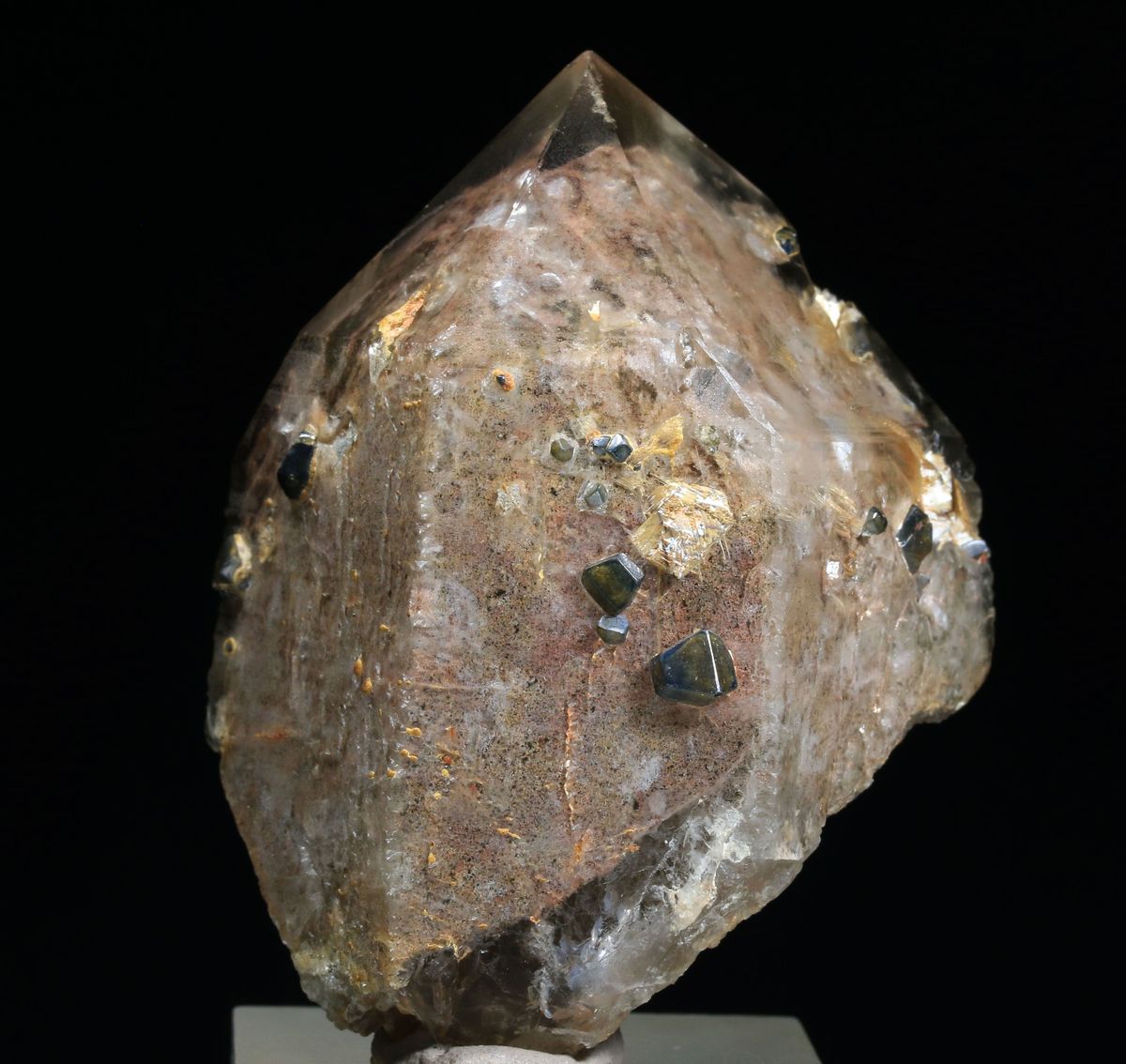 Anatase & Rutile On Quartz With Inclusions