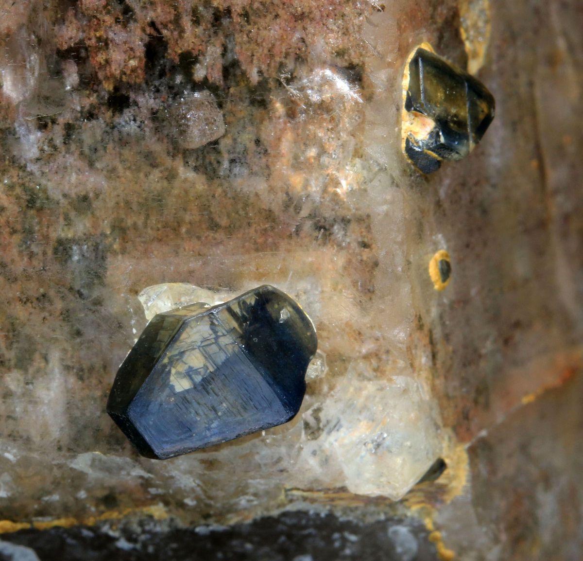 Anatase & Rutile On Quartz With Inclusions