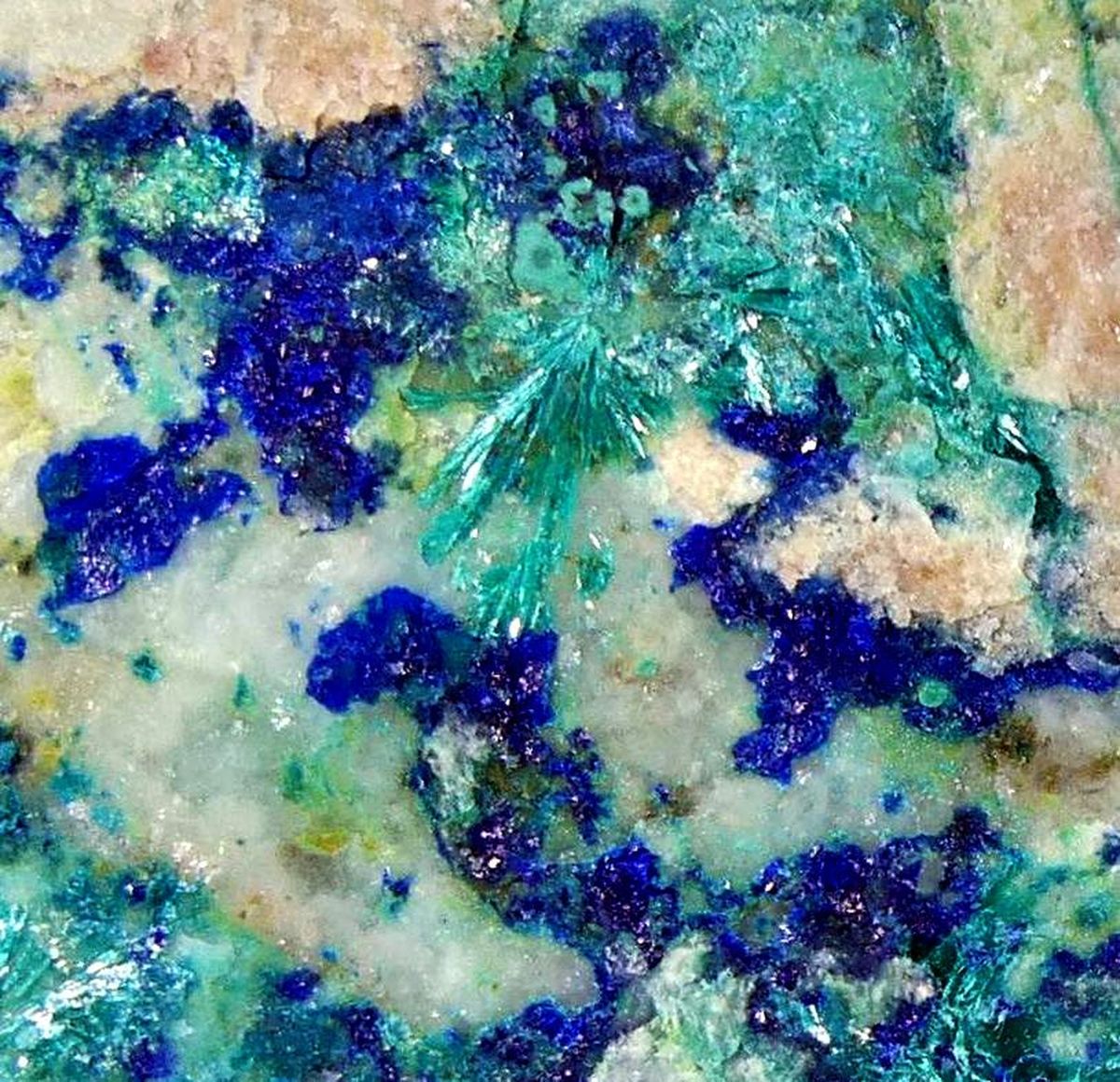 Tyrolite & Azurite