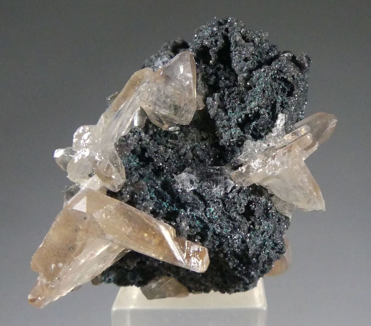 Cerussite With Arsentsumebite On Tennantite