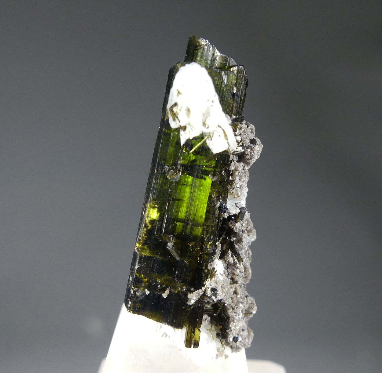 Tourmaline Var Verdelite With Lepidolite & Cleavelandite