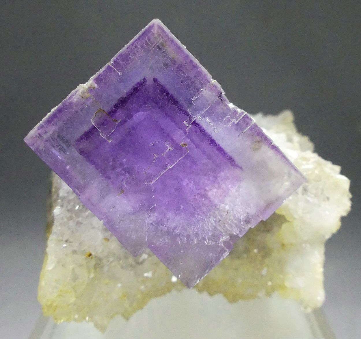 Fluorite On Quartz