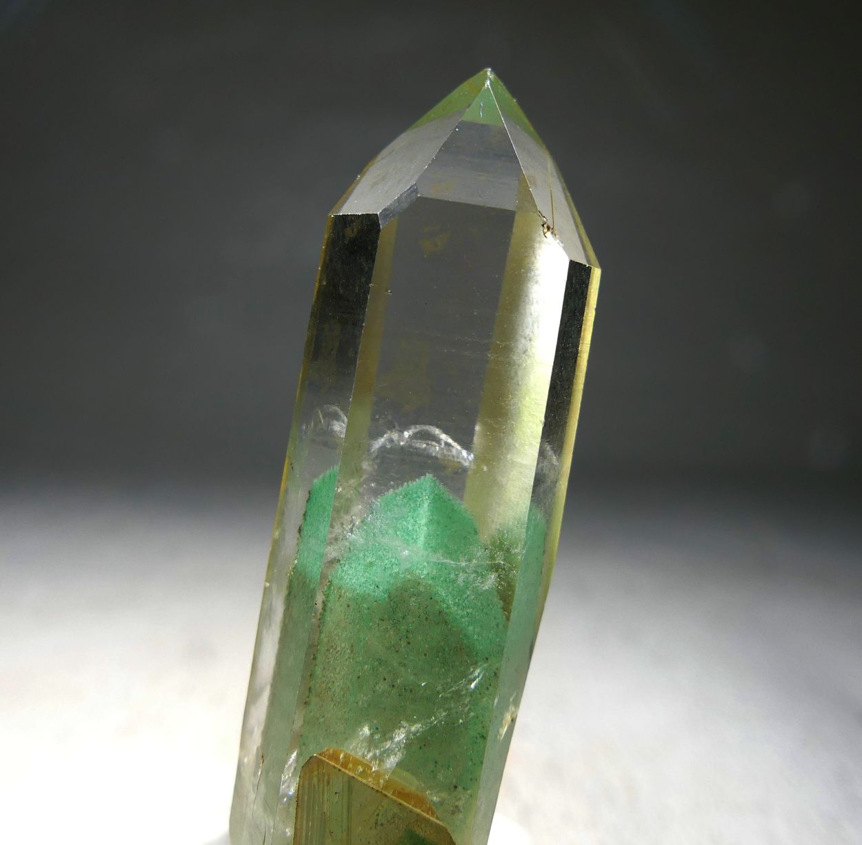 Rock Crystal With Fuchsite