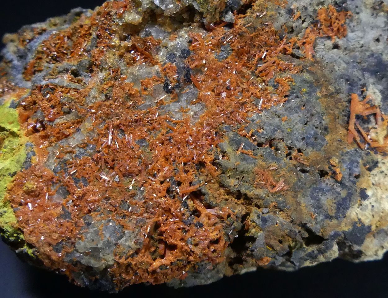 Crocoite With Bindheimite