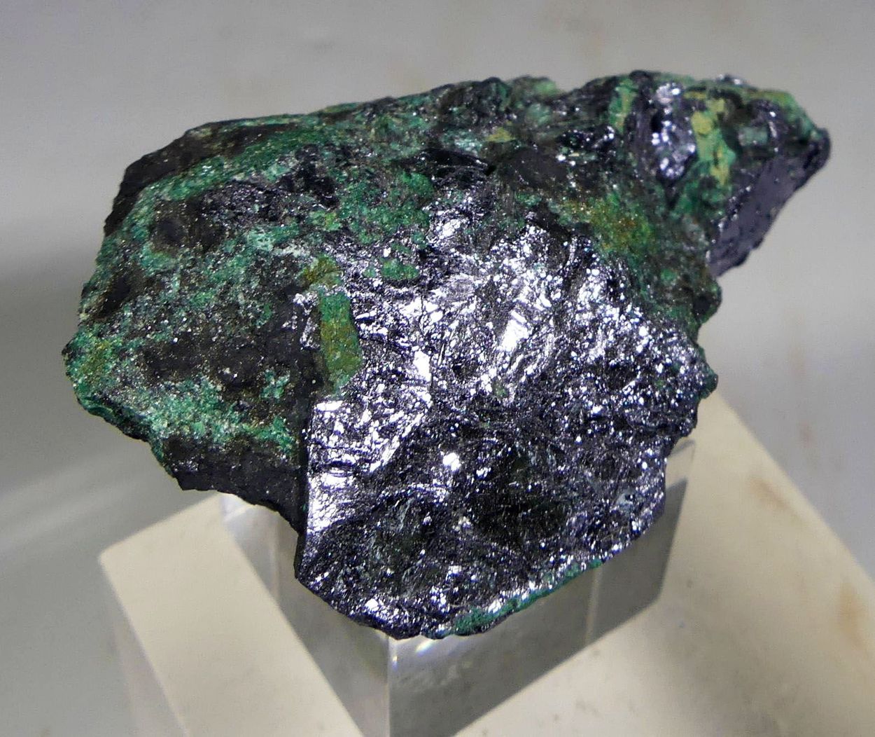 Molybdenite With Malachite
