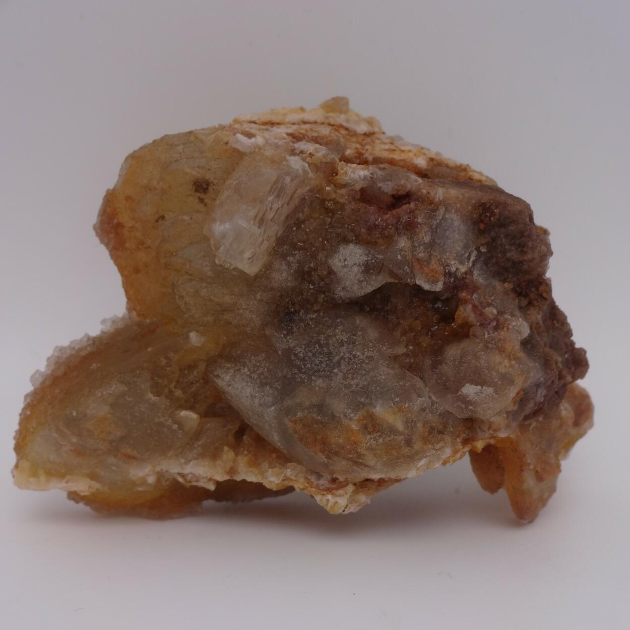 Calcite On Fluorite