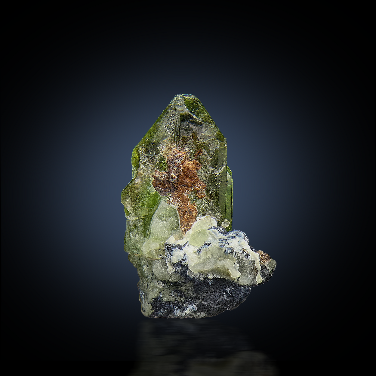 Peridot With Magnetite