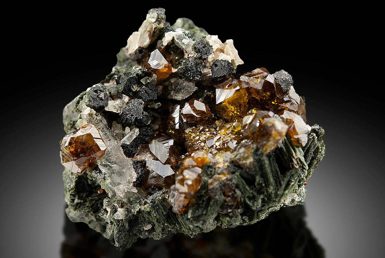 Andradite On Ferro-hornblende