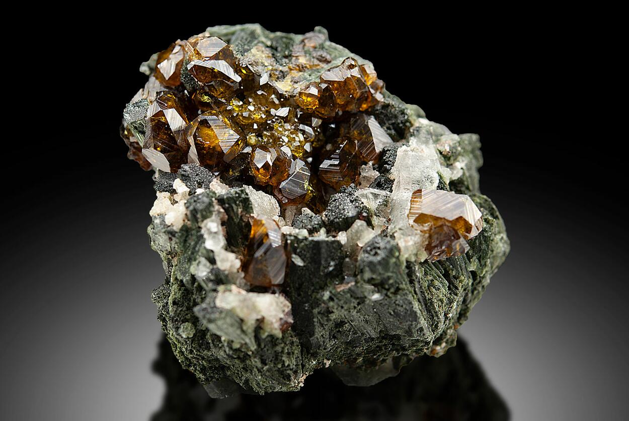 Andradite On Ferro-hornblende