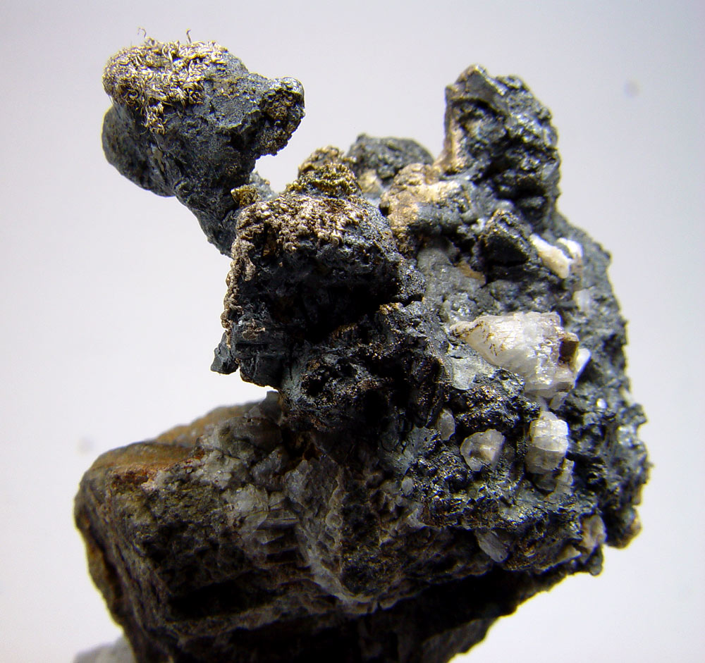 Native Silver On Acanthite