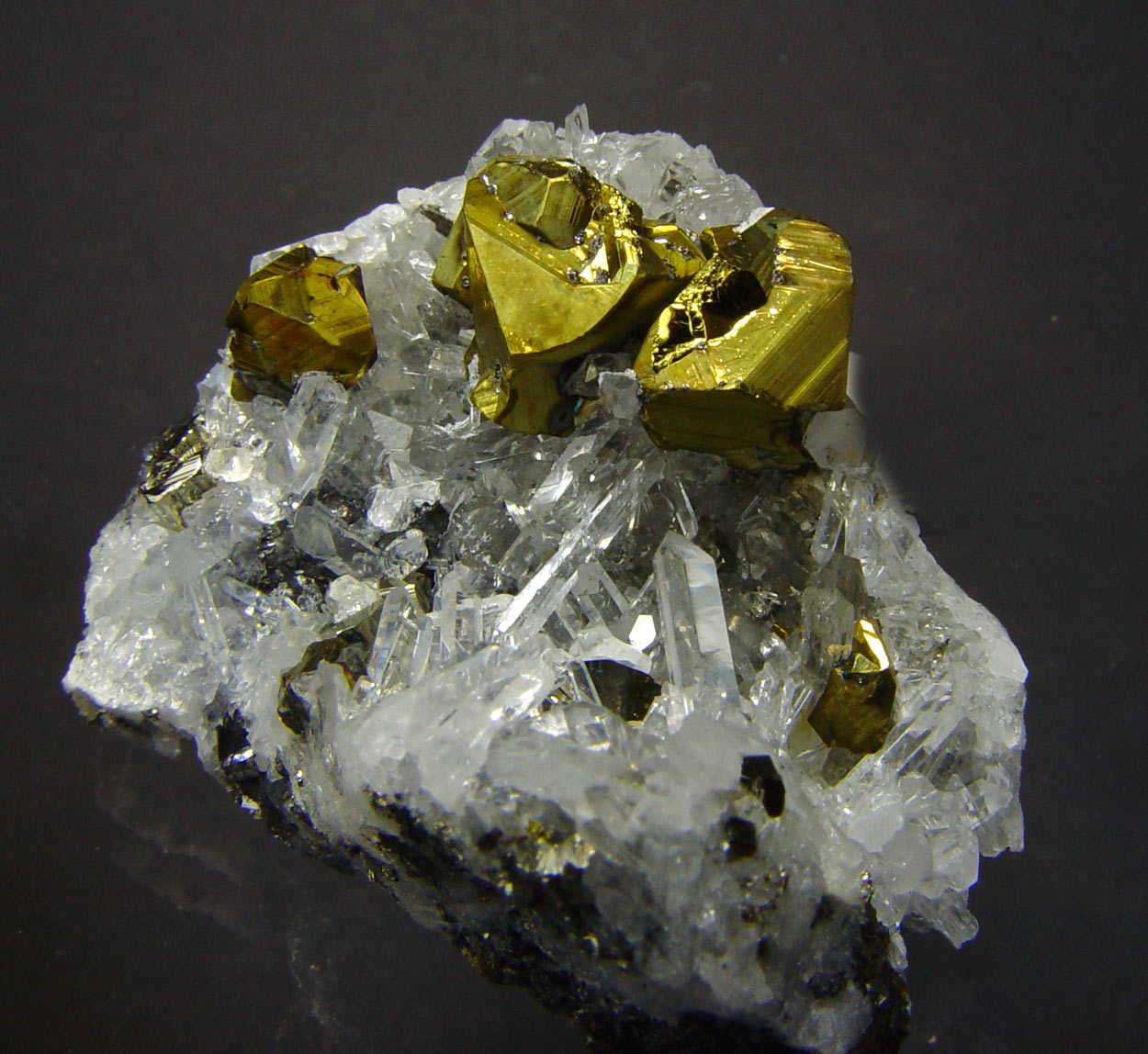 Chalcopyrite & Quartz