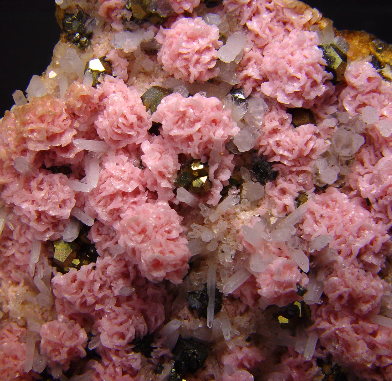 Rhodochrosite & Quartz