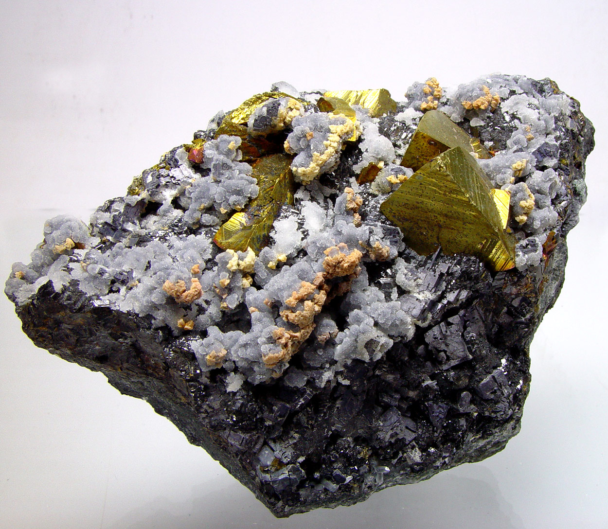 Chalcopyrite & Quartz