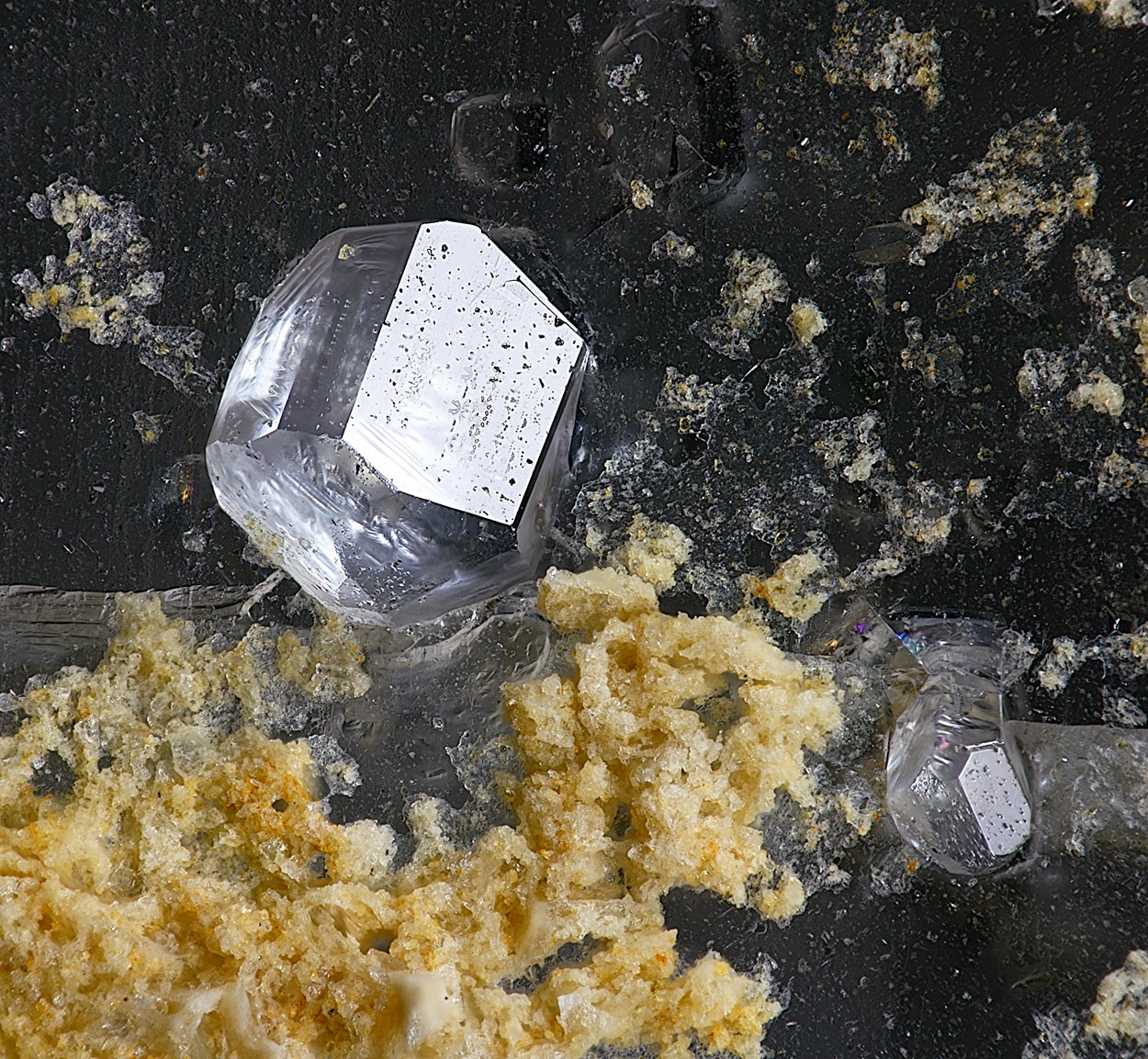 Phenakite On Quartz