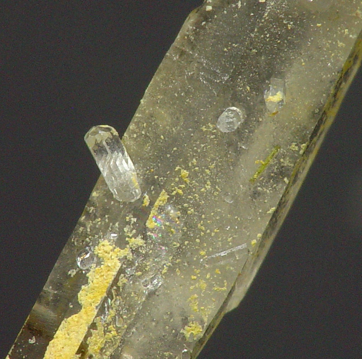 Phenakite On Quartz