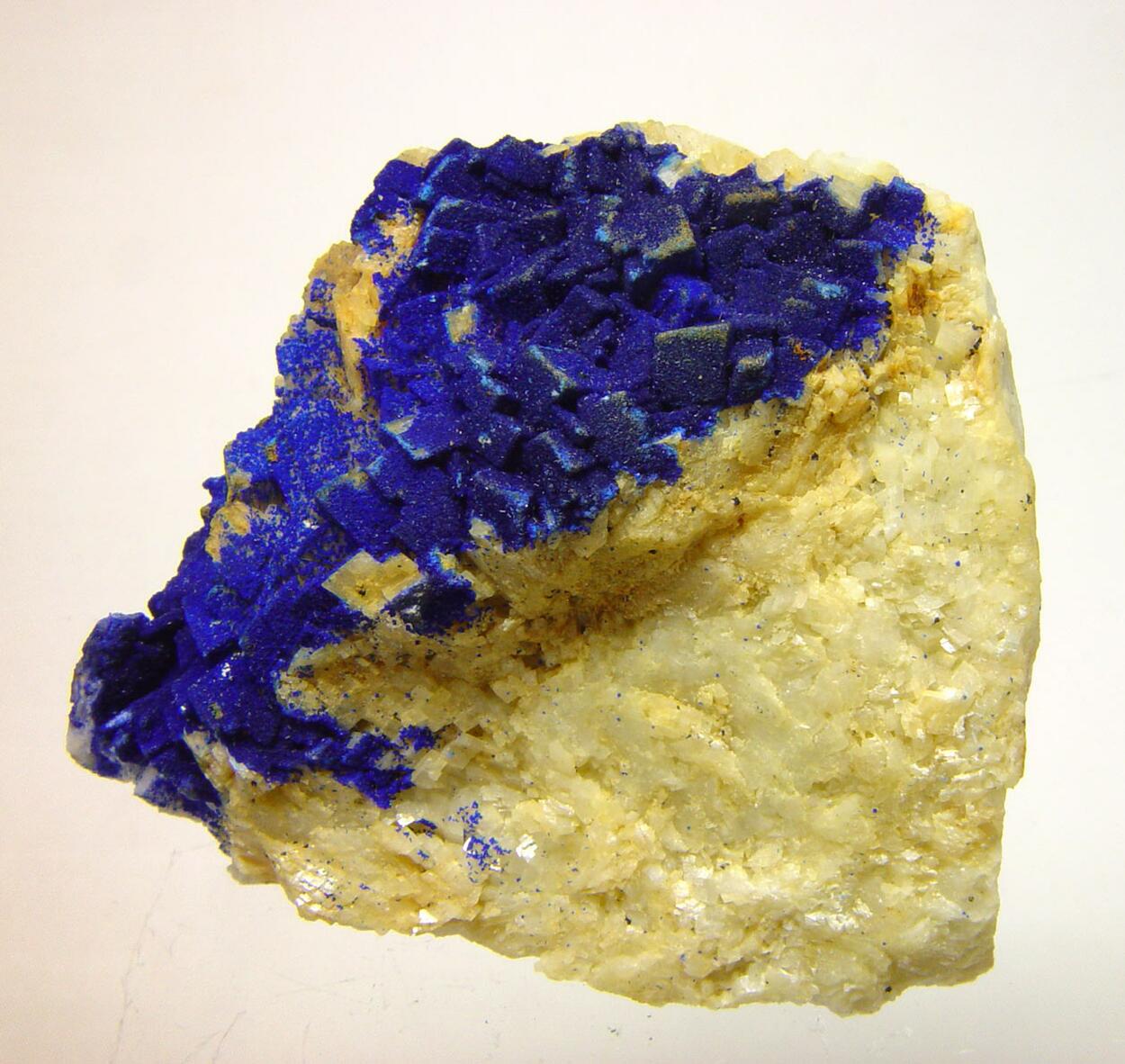 Azurite On Dolomite