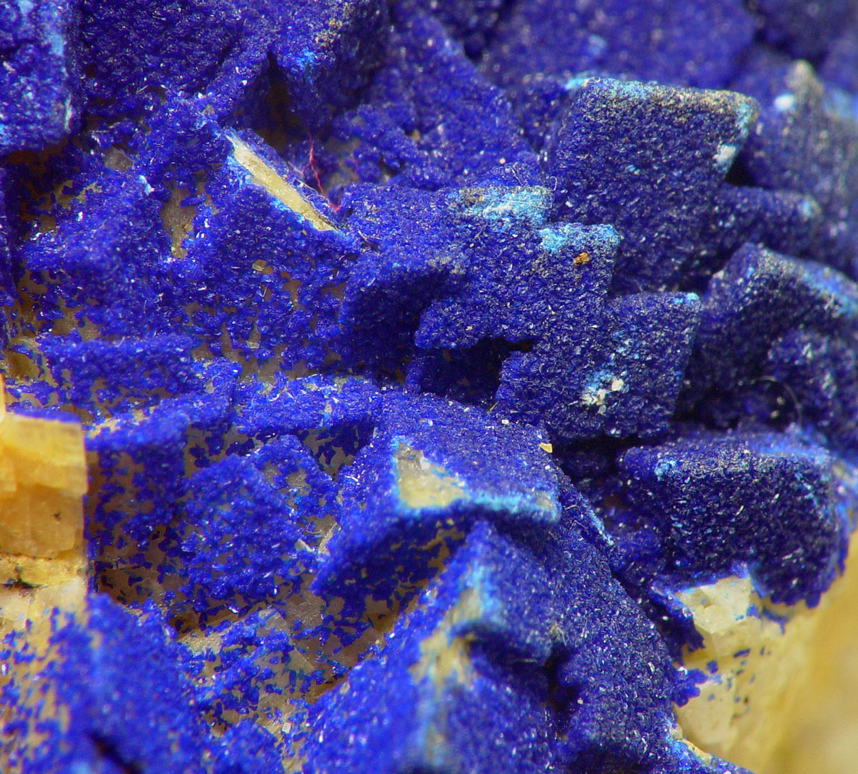Azurite On Dolomite