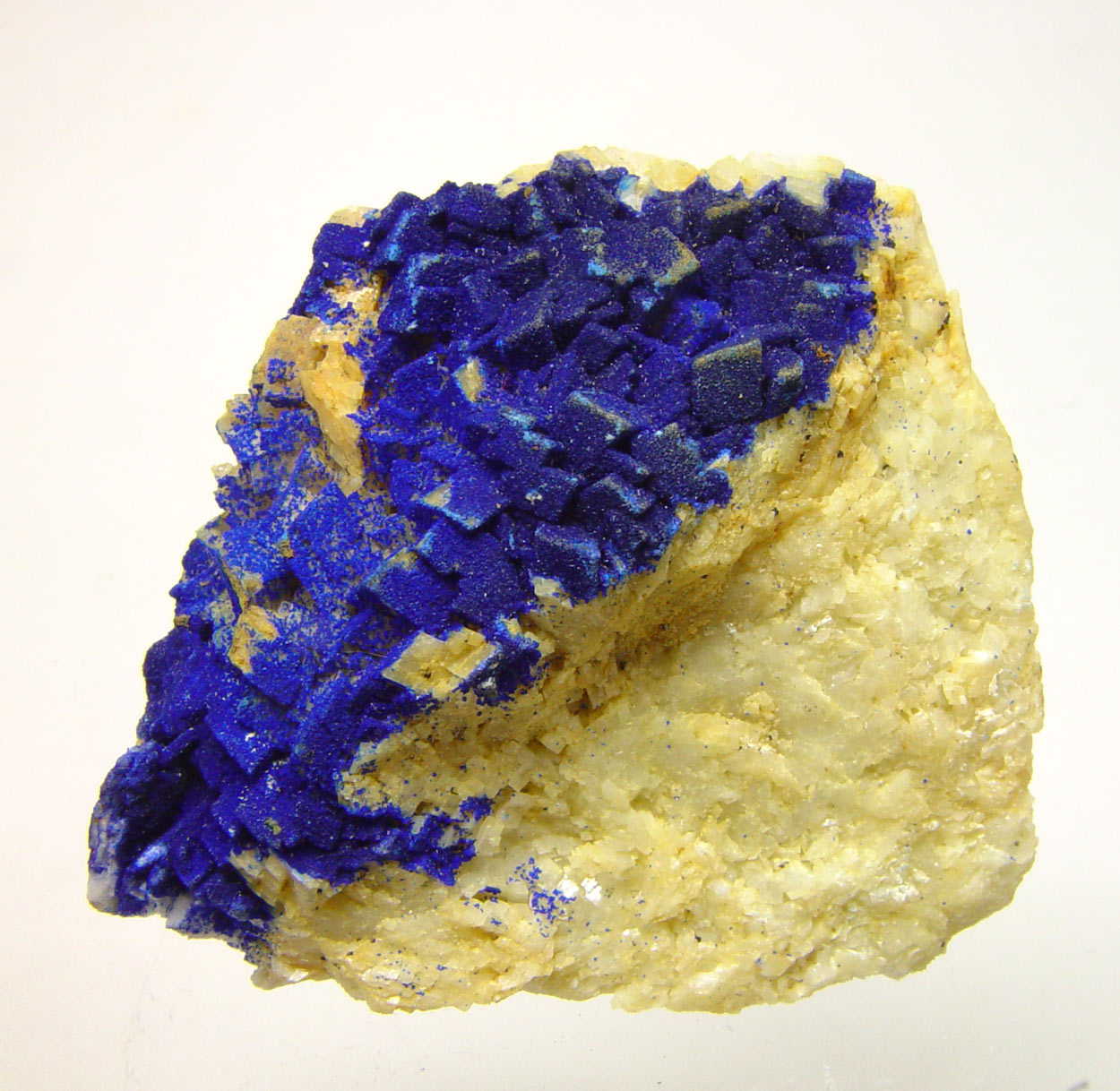 Azurite On Dolomite