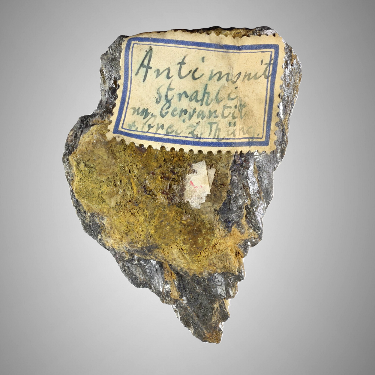 Stibnite With Cervantite