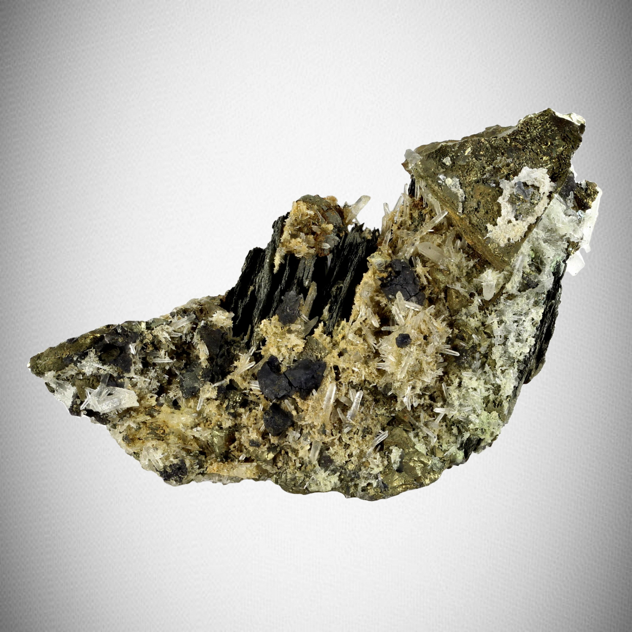 Pyrrhotite With Chalcopyrite & Quartz