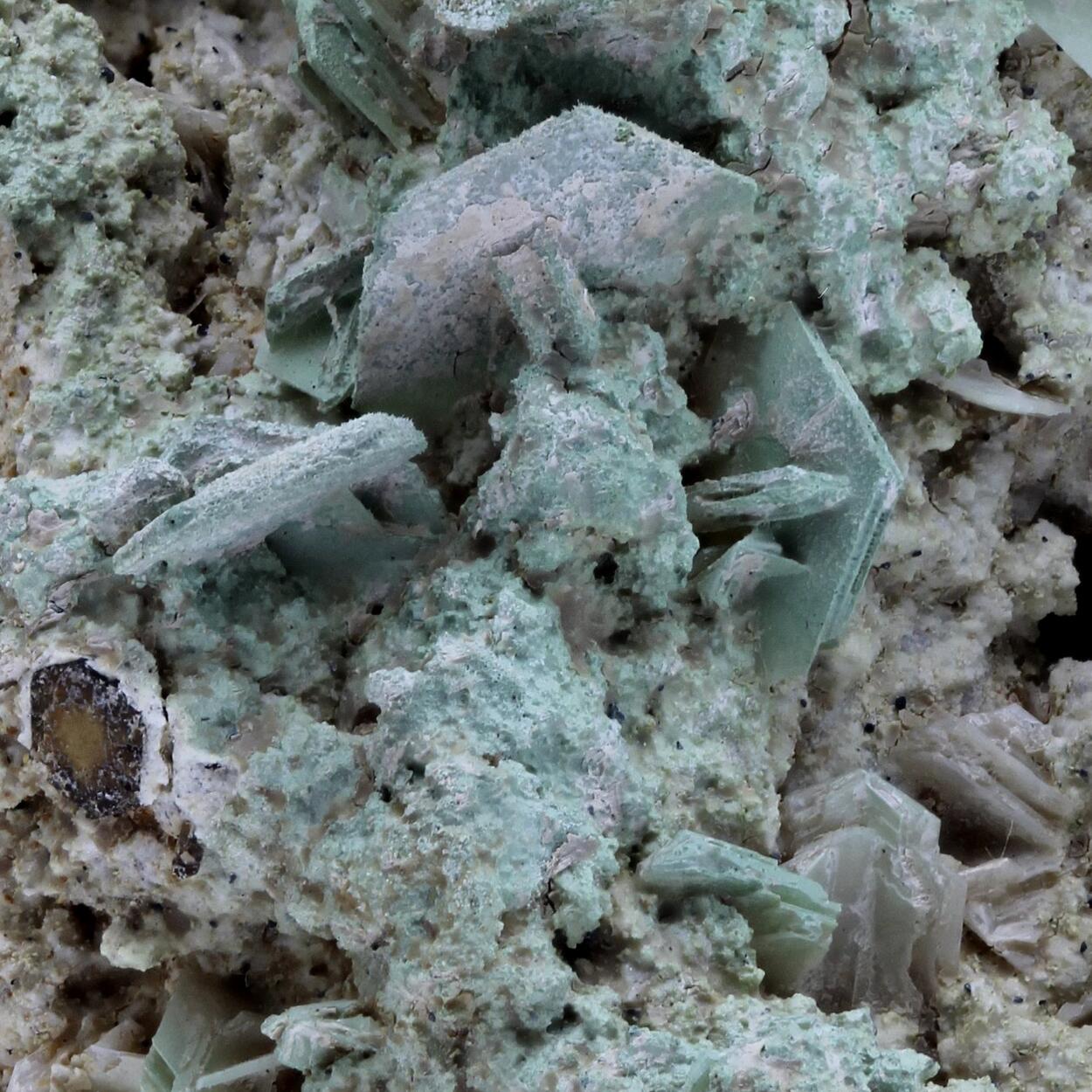 Tridymite With Celadonite