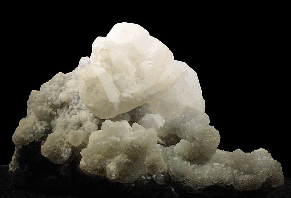 Calcite On Chalcedony