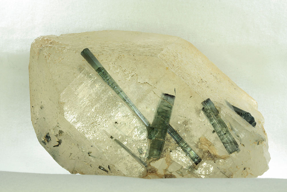 Elbaite On Quartz