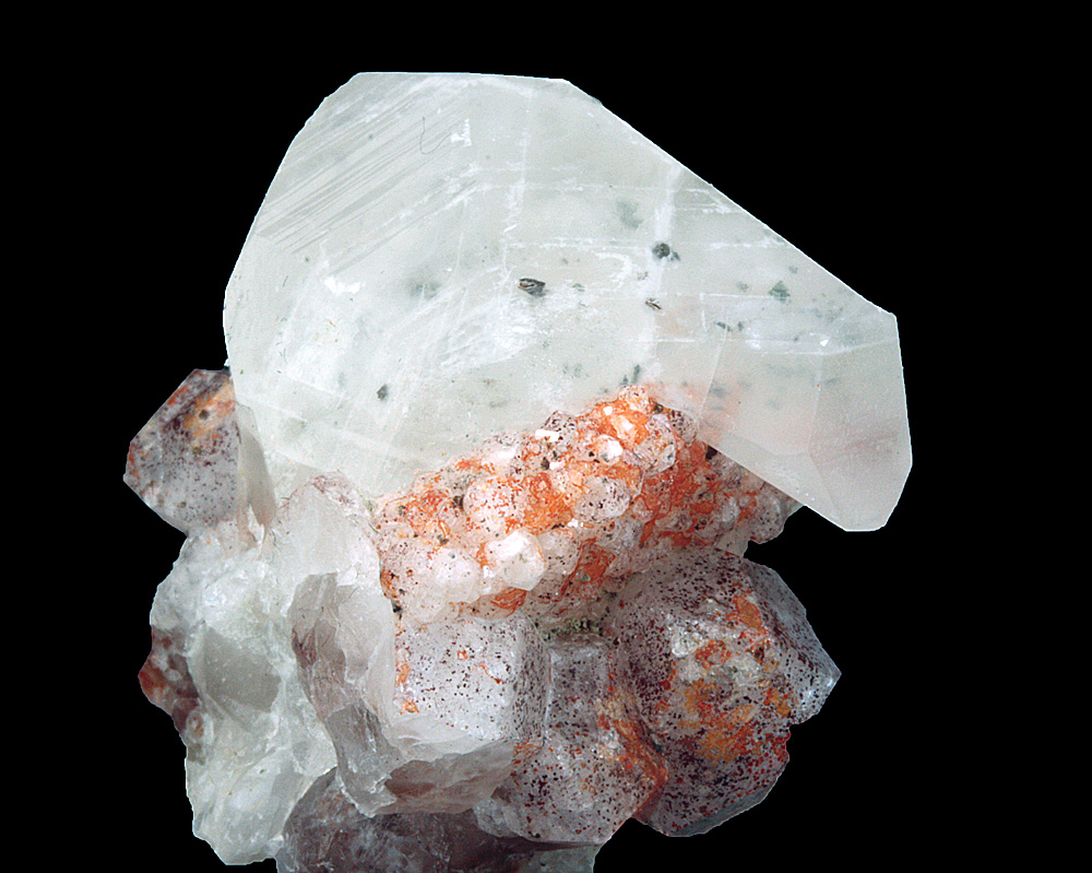 Calcite On Analcime