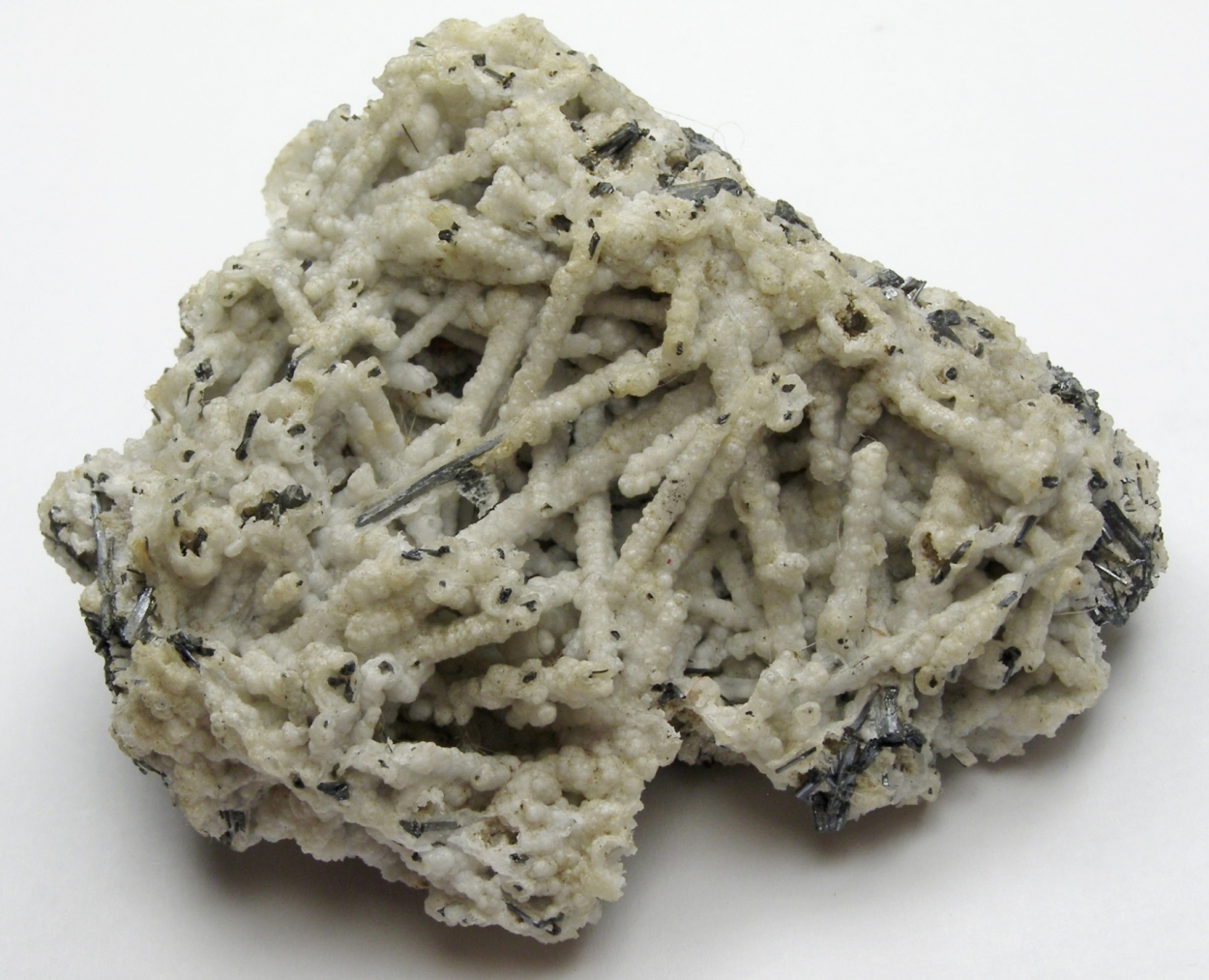 Stibnite & Chalcedony