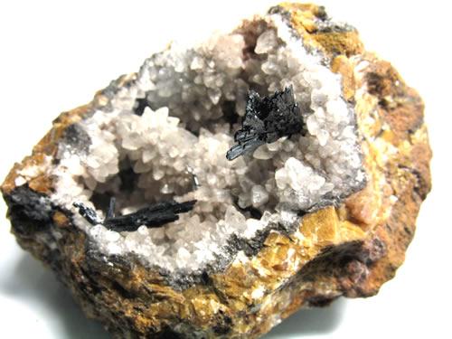 Manganite On Calcite