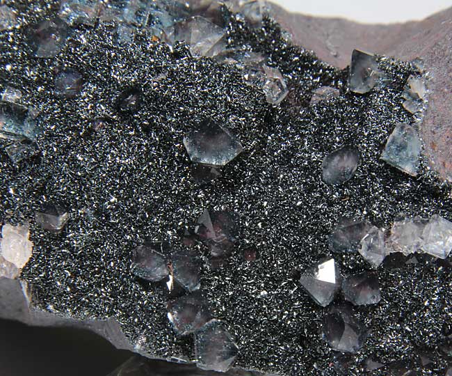 Hematite Var Specularite Quartz & Fluorite