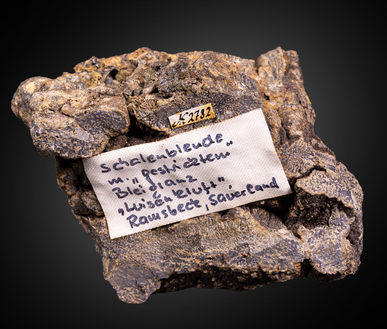 Galena Var Strickblende & Sphalerite Var Schalenblende