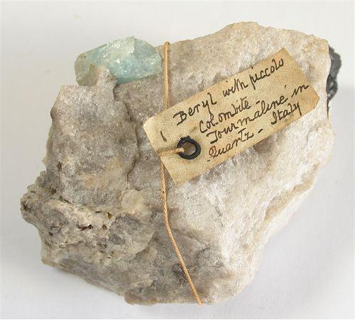 Aquamarine With Schorl & Columbite