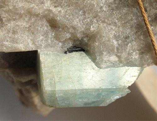 Aquamarine With Schorl & Columbite