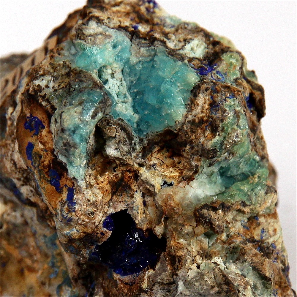 Allophane With Azurite
