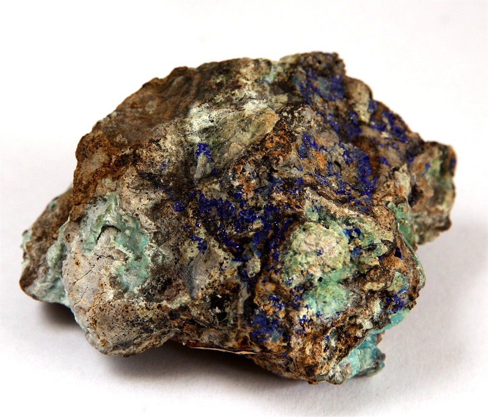 Allophane With Azurite